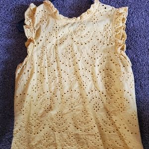 Maurices brand yellow SS Top size Large!